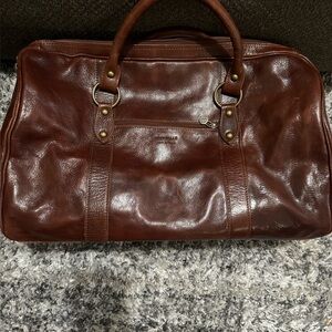 Vera Pelle Travel leather duffle bag - Large size EUC